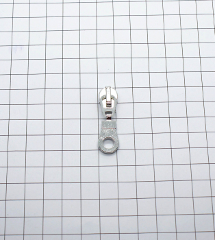 Preview: Automatik-Schieber mit  Anhänger Donut silber